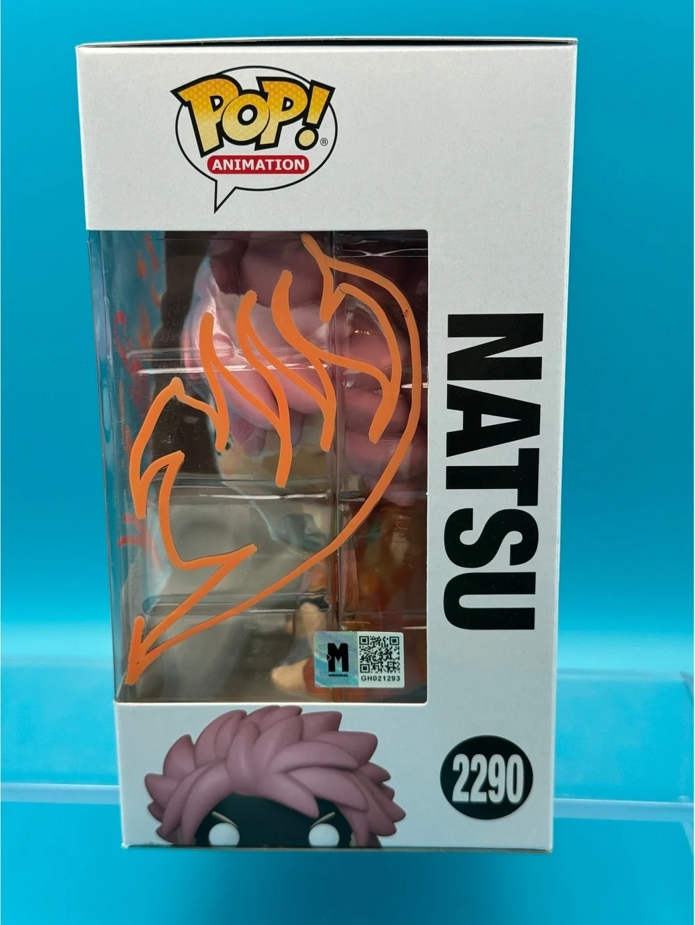 Todd Haberkorn Signed Natsu Fired up fairy tail Funko pop 2290 with MAS COA
